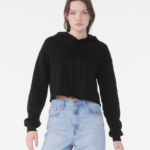Women's cropped fleece hoodie Thumbnail