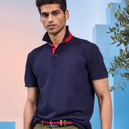 Men's contrast polo shirt Thumbnail
